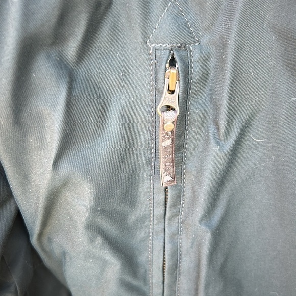 Ted Baker Geddes Parka Faux Fur Trim Hooded Jacket Coat Dark Green  Sz 4 (Large) - Picture 2 of 12